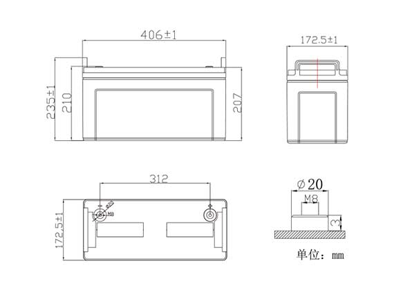 SafeGuard12BH500产品外观尺寸图