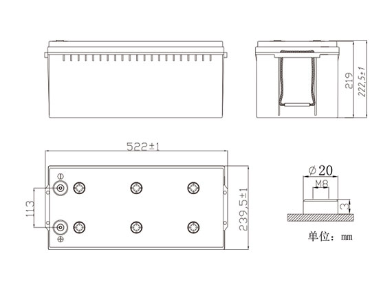 SafeGuard12BH800产品外观尺寸图